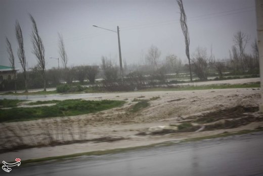 بارش شدید باران در استان گلستان
