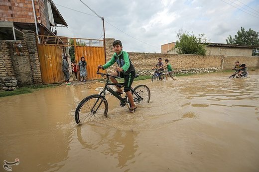 بارش شدید باران در استان گلستان