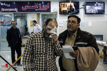 مصدومین حوادث چهارشنبه آخرسال