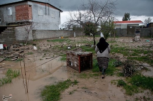 خسارات سیل در روستاهای ساری