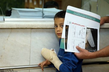 مصدومان چهارشنبه سوری در بیمارستان شهید مطهری تهران