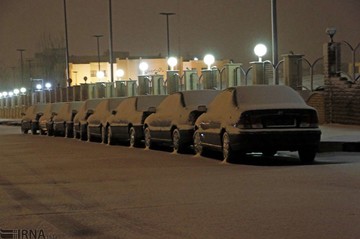 بارش برف در زنجان