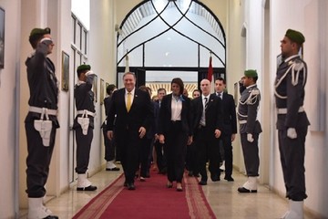پایان سفر خاورمیانه‌ای پمپئو/وزیر خارجه آمریکا به مقام‌های لبنانی چه گفت؟
