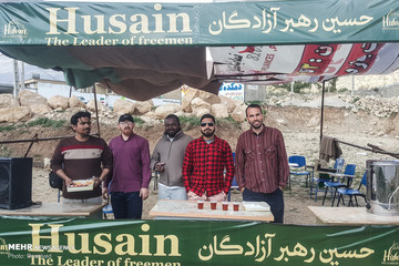 اردوی جهادی طلبه های خارجی در روستای سرفاریاب