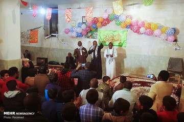 اردوی جهادی طلبه های خارجی در روستای سرفاریاب