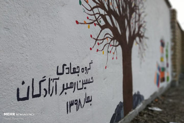 اردوی جهادی طلبه های خارجی در روستای سرفاریاب