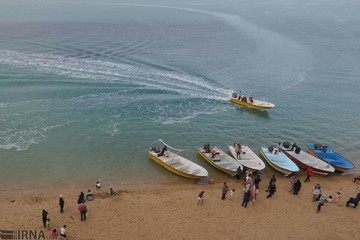 حضور گردشگران نوروزی در سواحل بوشهر