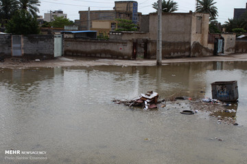 آبگرفتگی معابر و محلات بندرعباس