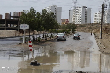 آبگرفتگی معابر و محلات بندرعباس