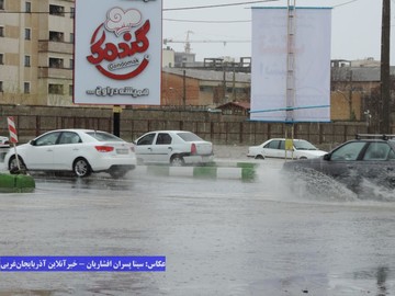 بارش برف و باران در ارومیه / 5فروردین 98