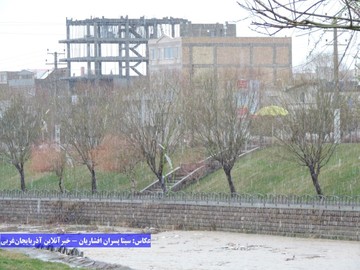 بارش برف و باران در ارومیه / 5فروردین 98