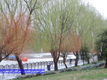 بارش برف و باران در ارومیه / 5فروردین 98