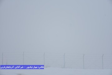 سفیدپوش شدن روستای بند و ارتفاعات خوشاکو