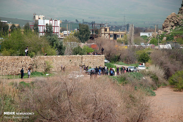 طغیان رودخانه الوند در سرپل ذهاب