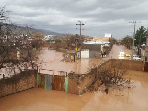 آبگرفتگی شدید روستای دارایی خرم آباد