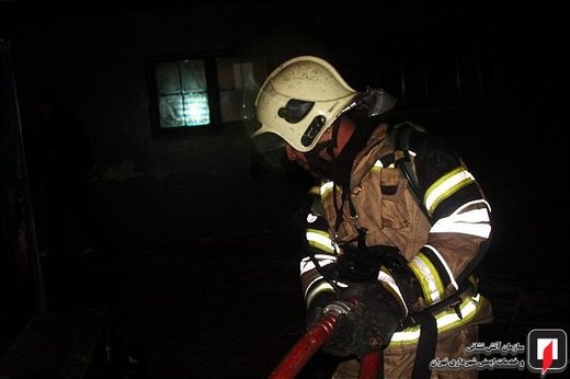 آتش سوزی سوله پینت بال ورزشگاه انقلاب