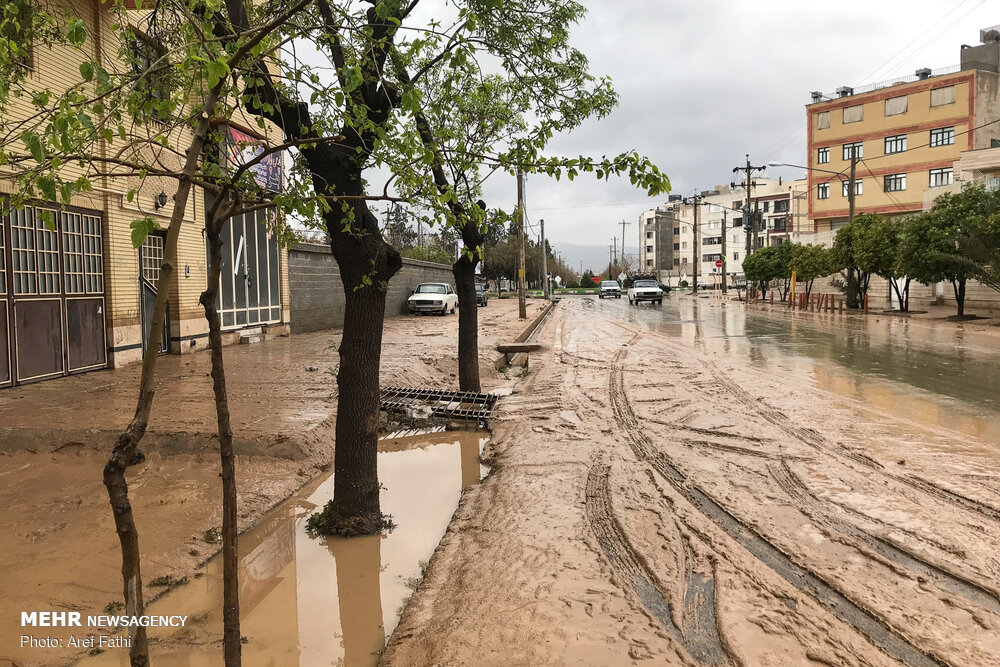 محله های شیراز پس از سیل