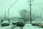 فیلم | برف سنگین در لرستان؛ مسیر ازنا-درود مسدود شد