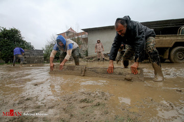 تخریب مناطق روستایی کیاکلای مازندران بر اثر سیل