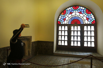 مسافران نوروزی در کاخ گلستان