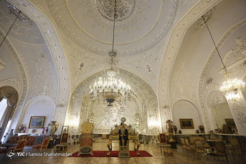 مسافران نوروزی در کاخ گلستان