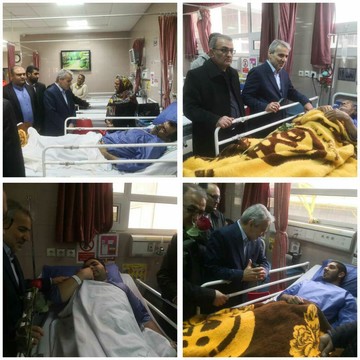 عیادت نوبخت از مصدومان سیل شیراز/ خانواده‌ها نباید به جز مصیبتی که دیده اند دغدغه دیگری داشته باشند