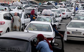 مسافران نوروزی در جزیره کیش