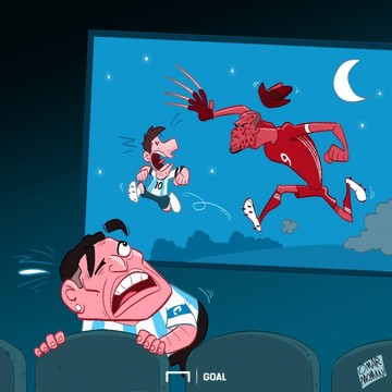 بازی مسی در یک فیلم ترسناک!