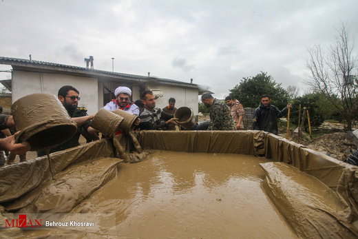 تخریب مناطق روستایی کیاکلای مازندران بر اثر سیل