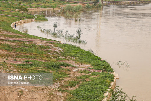 بالا آمدن سطح آب کارون