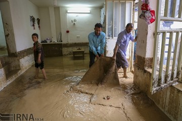 محله سعدیه شیراز پس از سیلاب