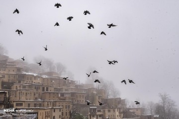 بارش برف در ماسوله