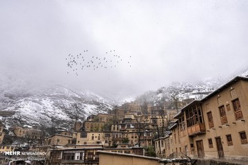 بارش برف در ماسوله