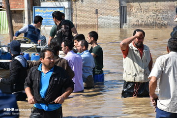 وضعیت مناطق سیل‌زده آق‌قلا