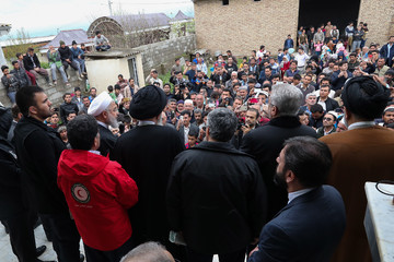 بازدید رئیس جمهور از مناطق سیل زده استان گلستان