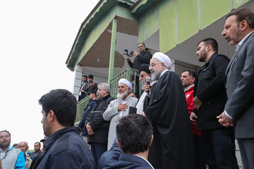 بازدید رئیس جمهور از مناطق سیل زده استان گلستان