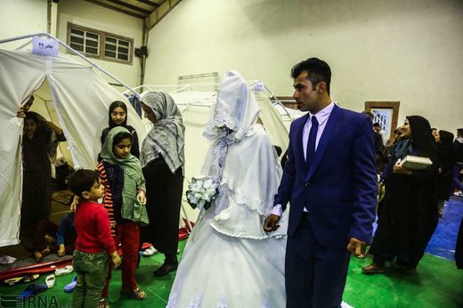 عروسی سیل‌زدگان آق قلا