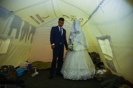 عروسی سیل‌زدگان آق قلا