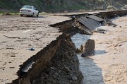 تصاویر | خسارات شدید سیل به جاده خرم‌آباد-پل‌دختر