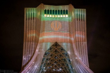 اجرای ویدئو مپینگ در برج آزادی به مناسبت سال نو