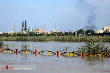 روایتی از خوزستان، 3 ماه پس از سیل/ سطح بالای آب کارون نگران کننده است 