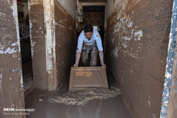 امداد رسانی به سیل زدگان محله سعدی شیراز