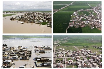 تغییرات طبیعت بهاری مناطق سیل‌زده استان گلستان