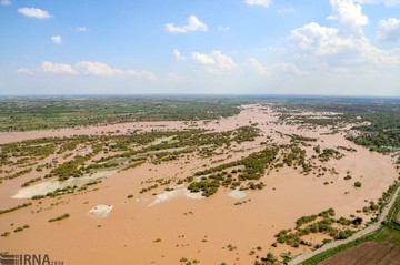سیلاب در رودخانه‌های کرخه و کارون