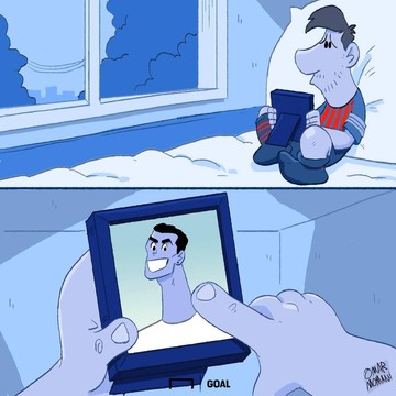 دلتنگی عجیب مسی برای رونالدو! 