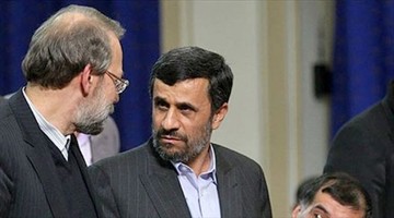 دفتر لاریجانی: ادعای احمدی‌نژاد درباره رئیس مجلس کذب است