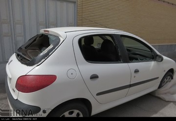 خسارات طوفان شن در نایین