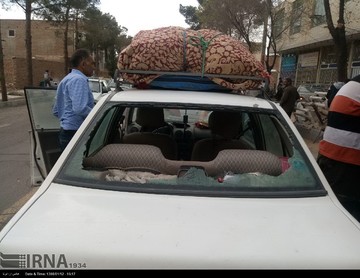 خسارات طوفان شن در نایین