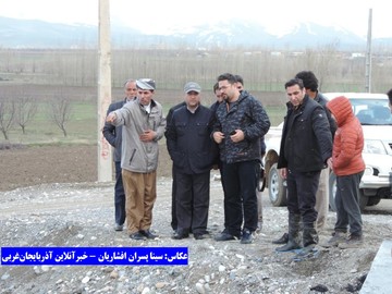 بازدید فرماندار از روستاهای ارومیه بعد از بارندگی شدید