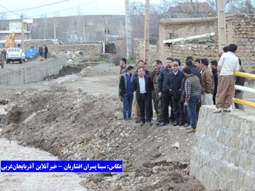 بازدید فرماندار از روستاهای ارومیه بعد از بارندگی شدید